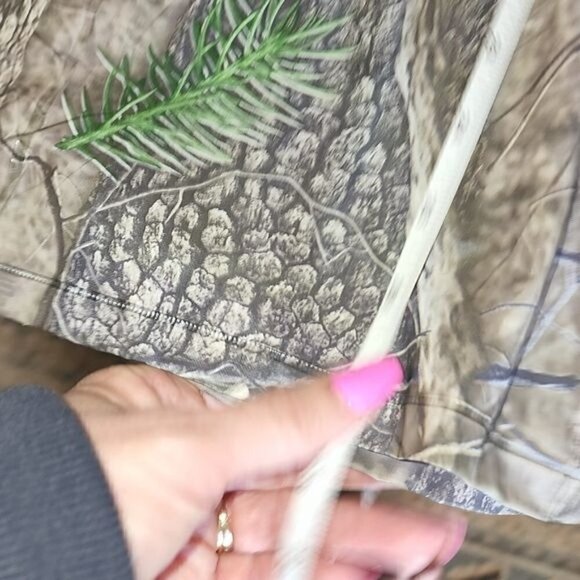 Huntworth Camouflage Adjustable Long Sleeve Hooded Rain Jacket Sz XL w Pockets - Picture 10 of 13